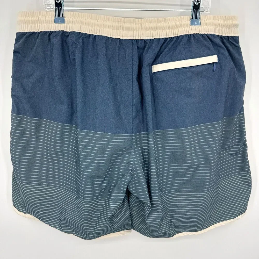 NWT RAILS Rubix Blue White Hombre Swim Board Shorts Size XXL 2XL
